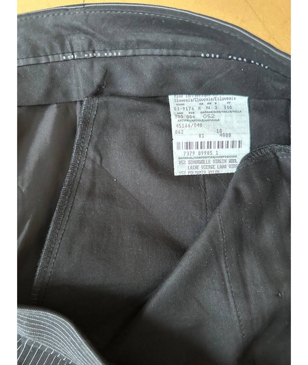 HUGO BOSS Черные классические брюки, фото 4