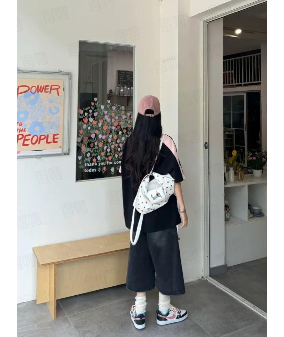 NIKE Розовые кроссовки из искусственной кожи, фото 8