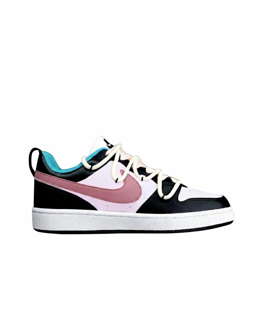 NIKE Розовые кроссовки из искусственной кожи, фото 1