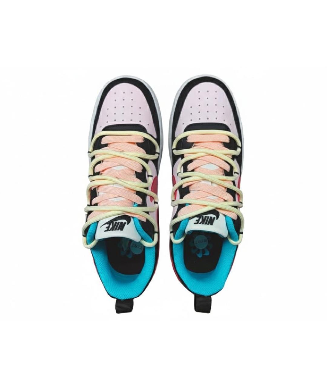 NIKE Розовые кроссовки из искусственной кожи, фото 3