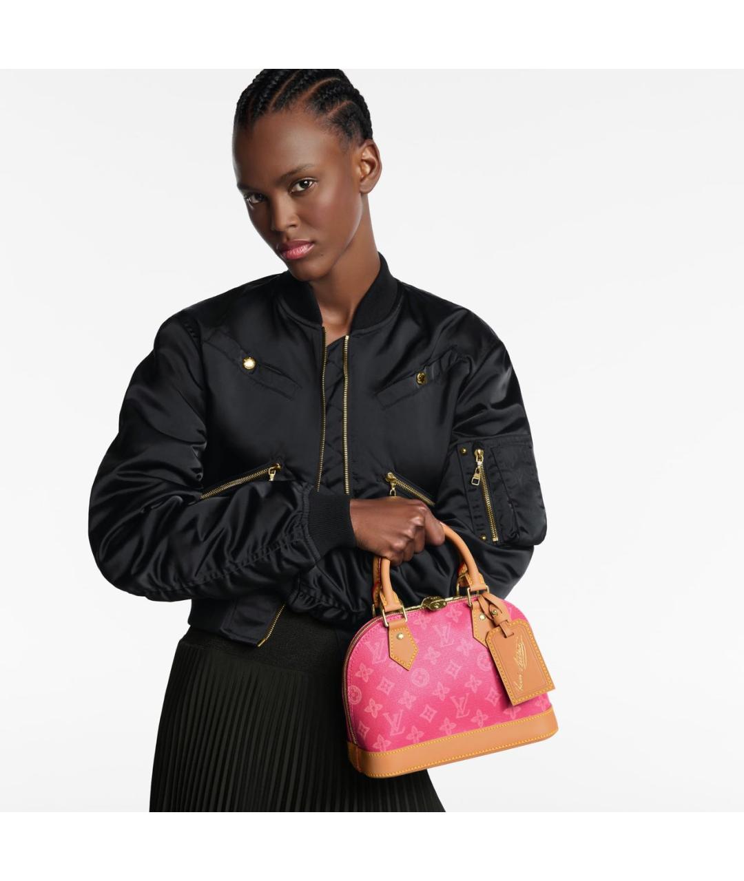 LOUIS VUITTON Розовая сумка с короткими ручками, фото 7