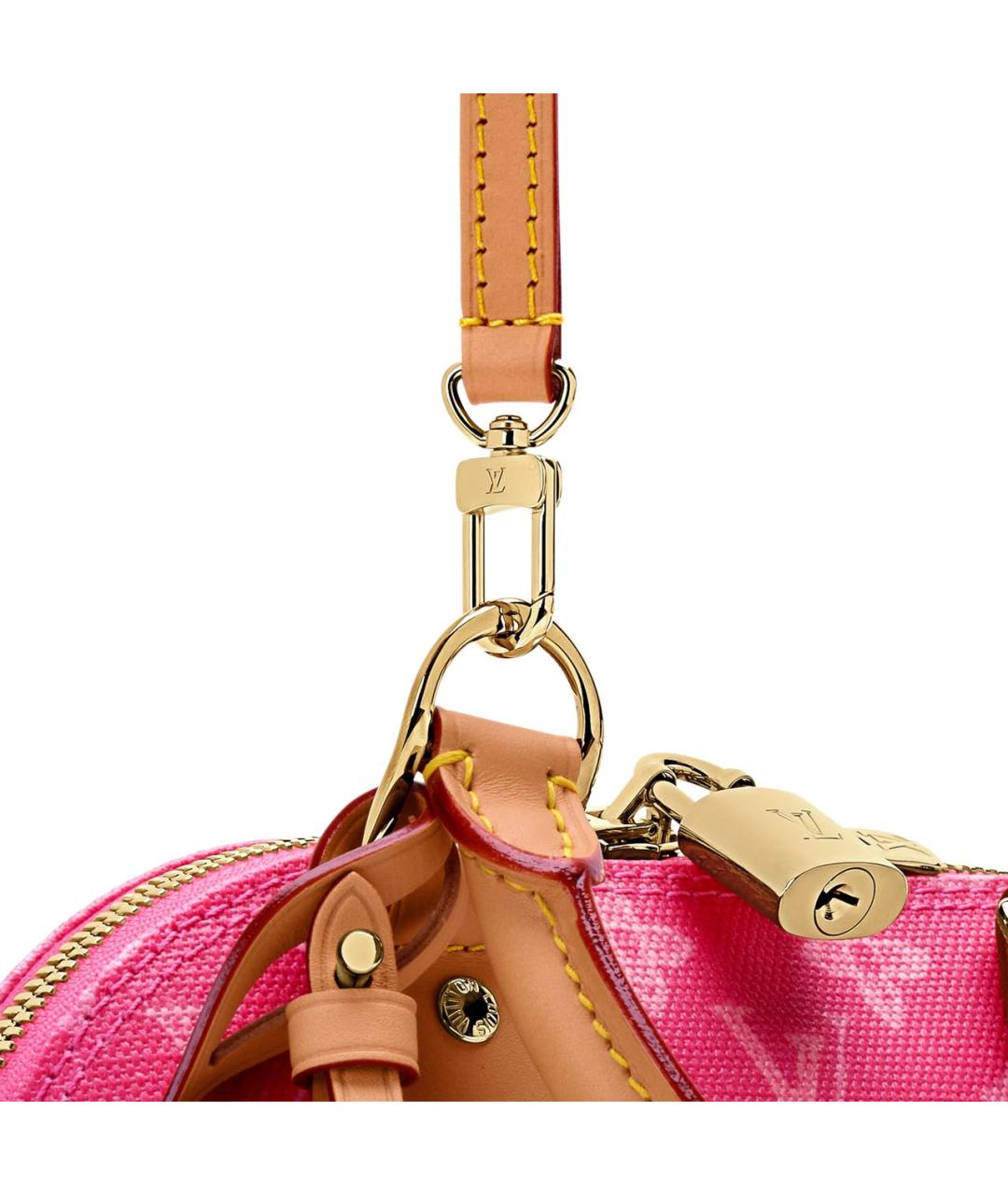 LOUIS VUITTON Розовая сумка с короткими ручками, фото 6