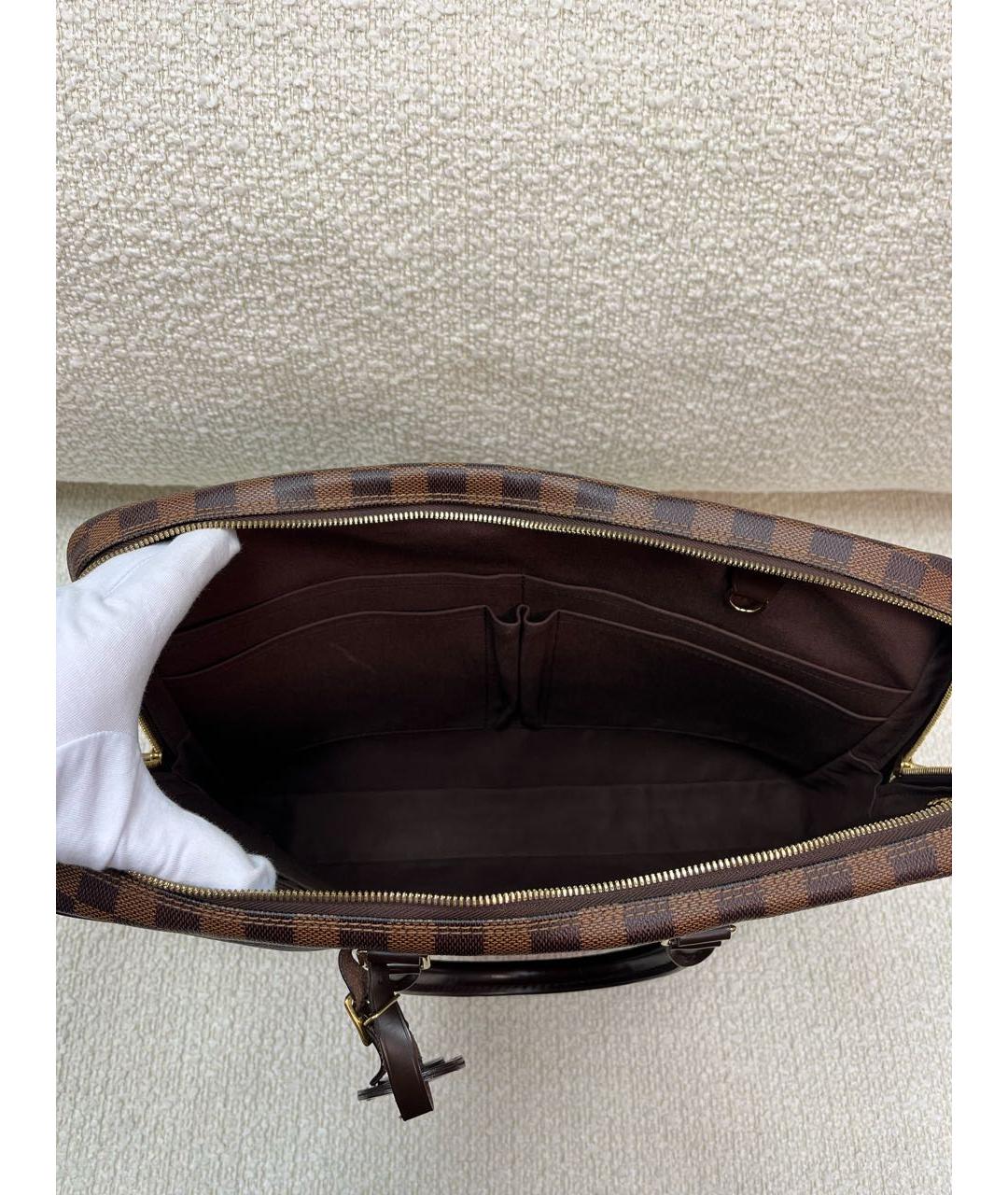 LOUIS VUITTON Коричневый портфель, фото 4