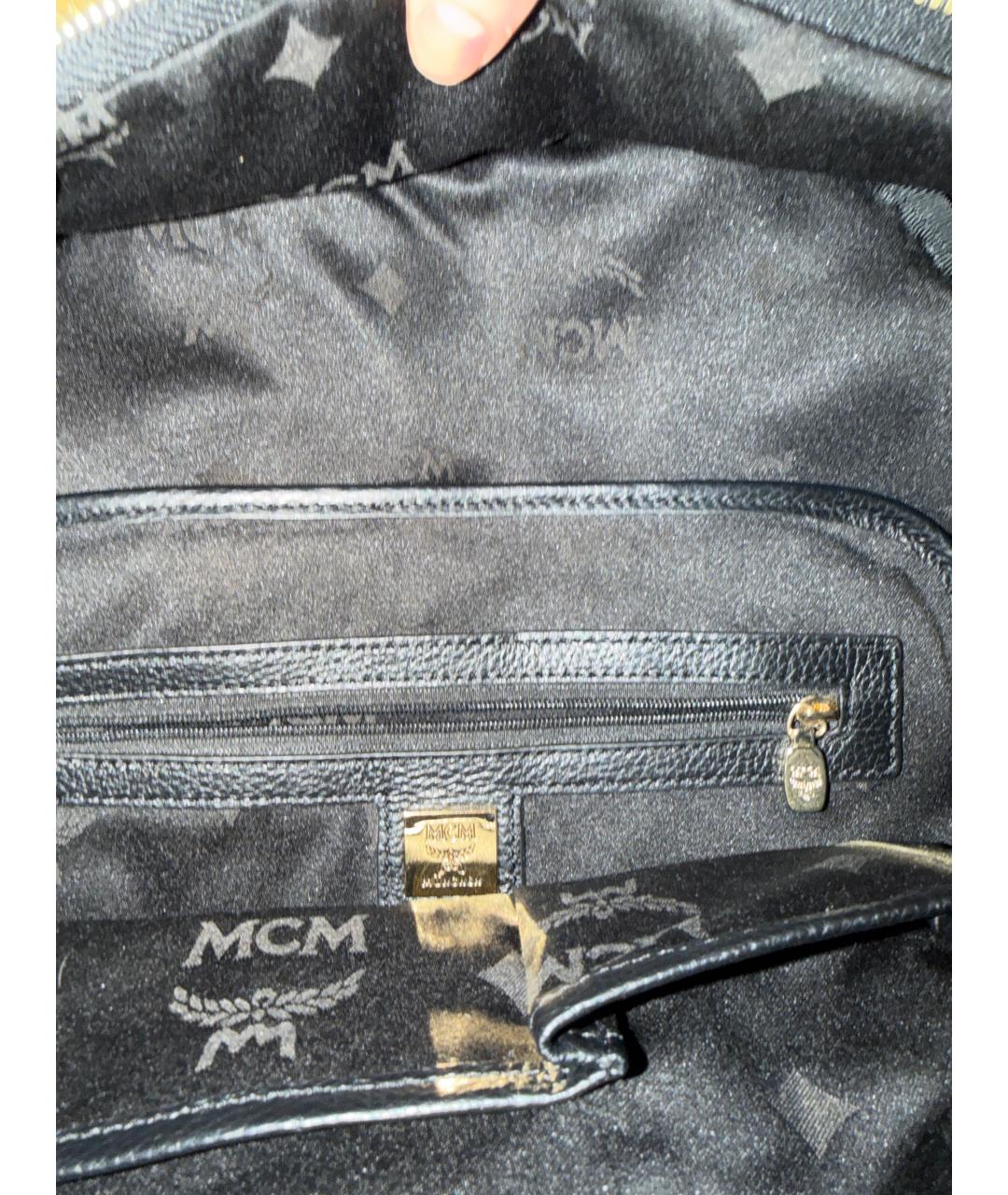 MCM Розовый кожаный рюкзак, фото 4