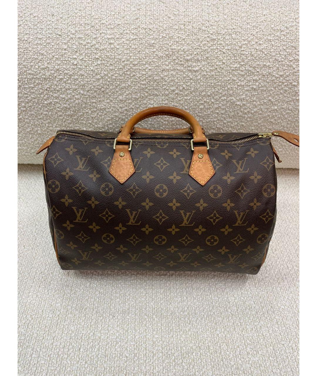 LOUIS VUITTON Коричневая сумка тоут, фото 9