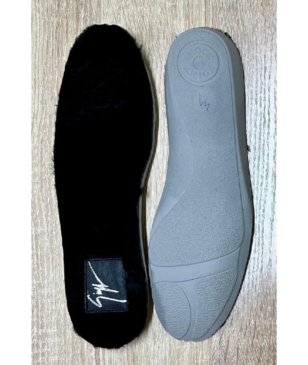 GIUSEPPE ZANOTTI DESIGN Черные замшевые высокие ботинки, фото 6