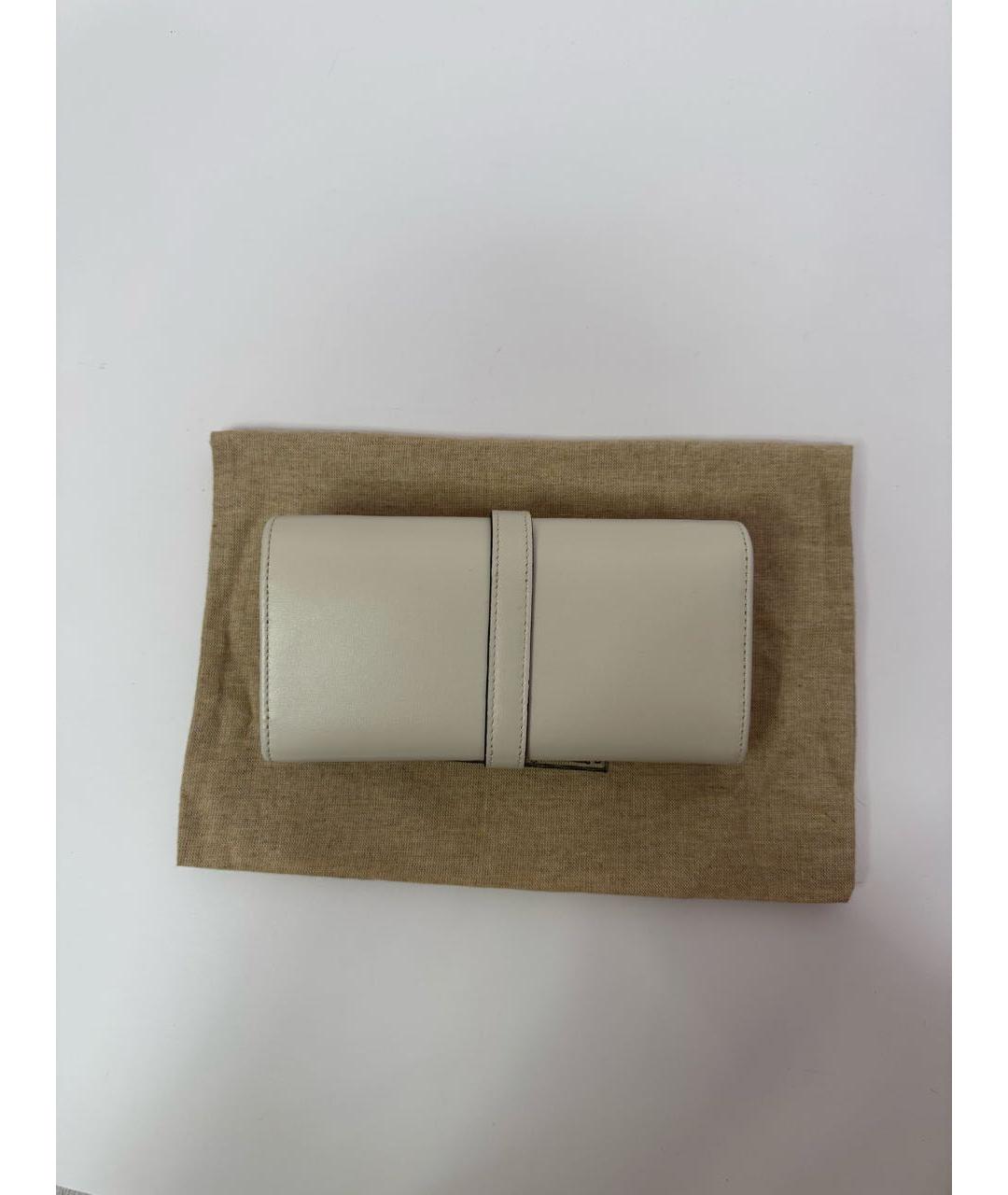 GUCCI Белый кожаный кошелек, фото 3