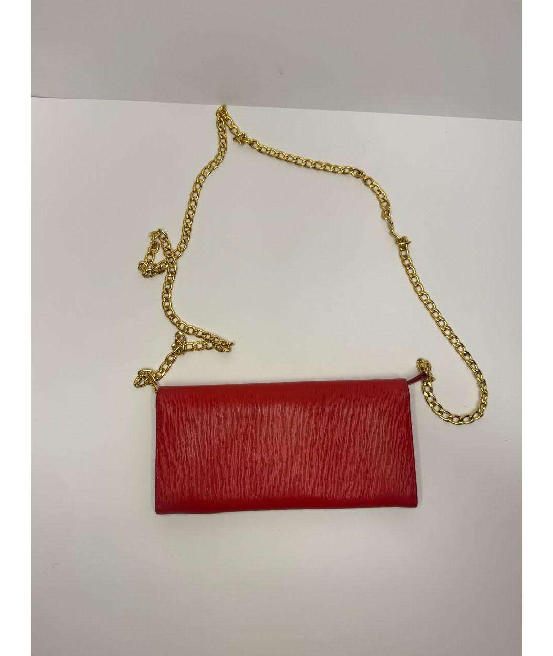 PRADA Красный кожаный кошелек, фото 3