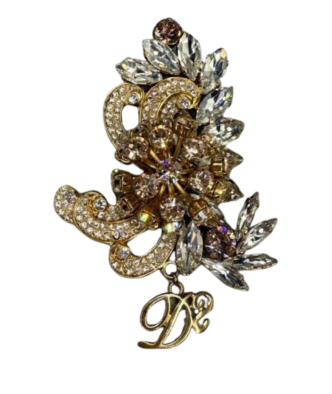 DSQUARED2 Золотая металлическая булавка / брошь, фото 1