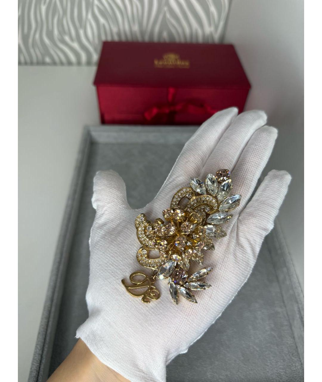 DSQUARED2 Золотая металлическая булавка / брошь, фото 4