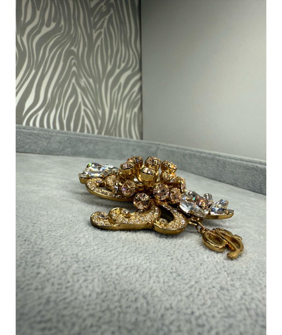 DSQUARED2 Золотая металлическая булавка / брошь, фото 5