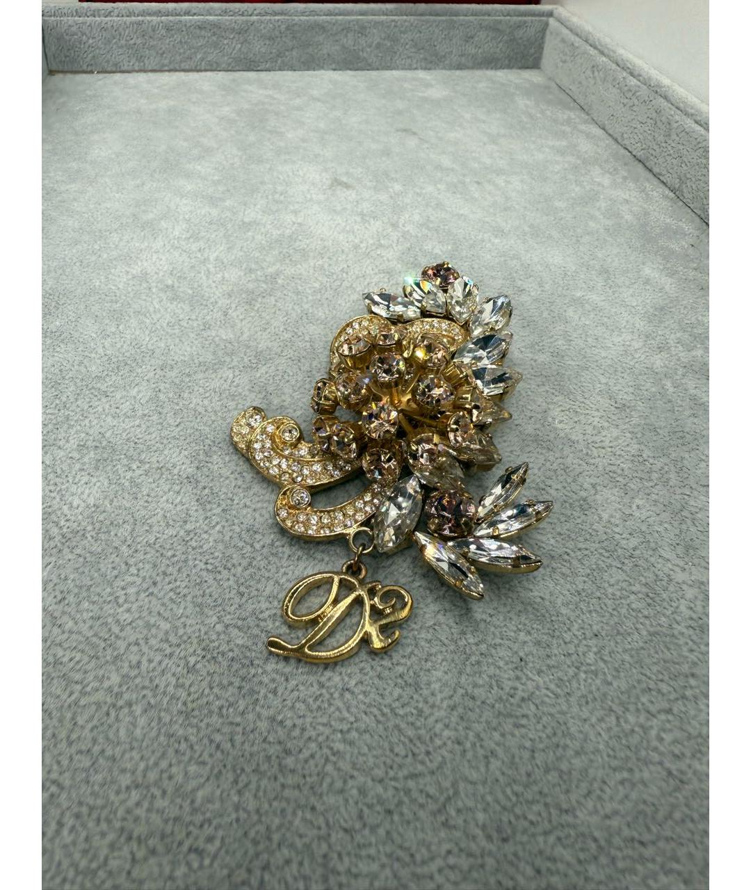 DSQUARED2 Золотая металлическая булавка / брошь, фото 6