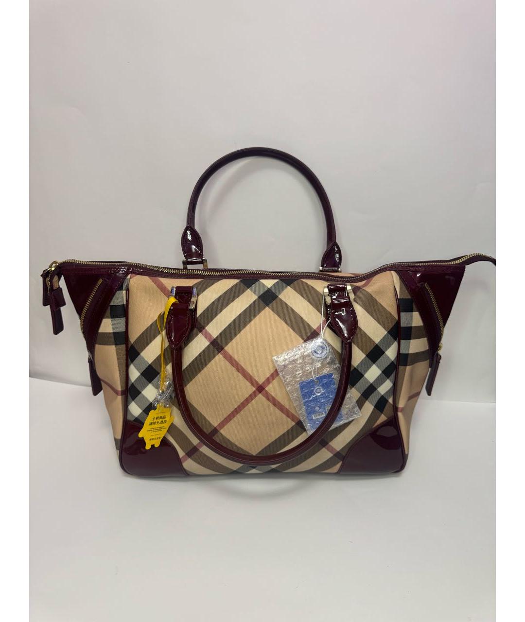 BURBERRY Мульти деним сумка тоут, фото 2