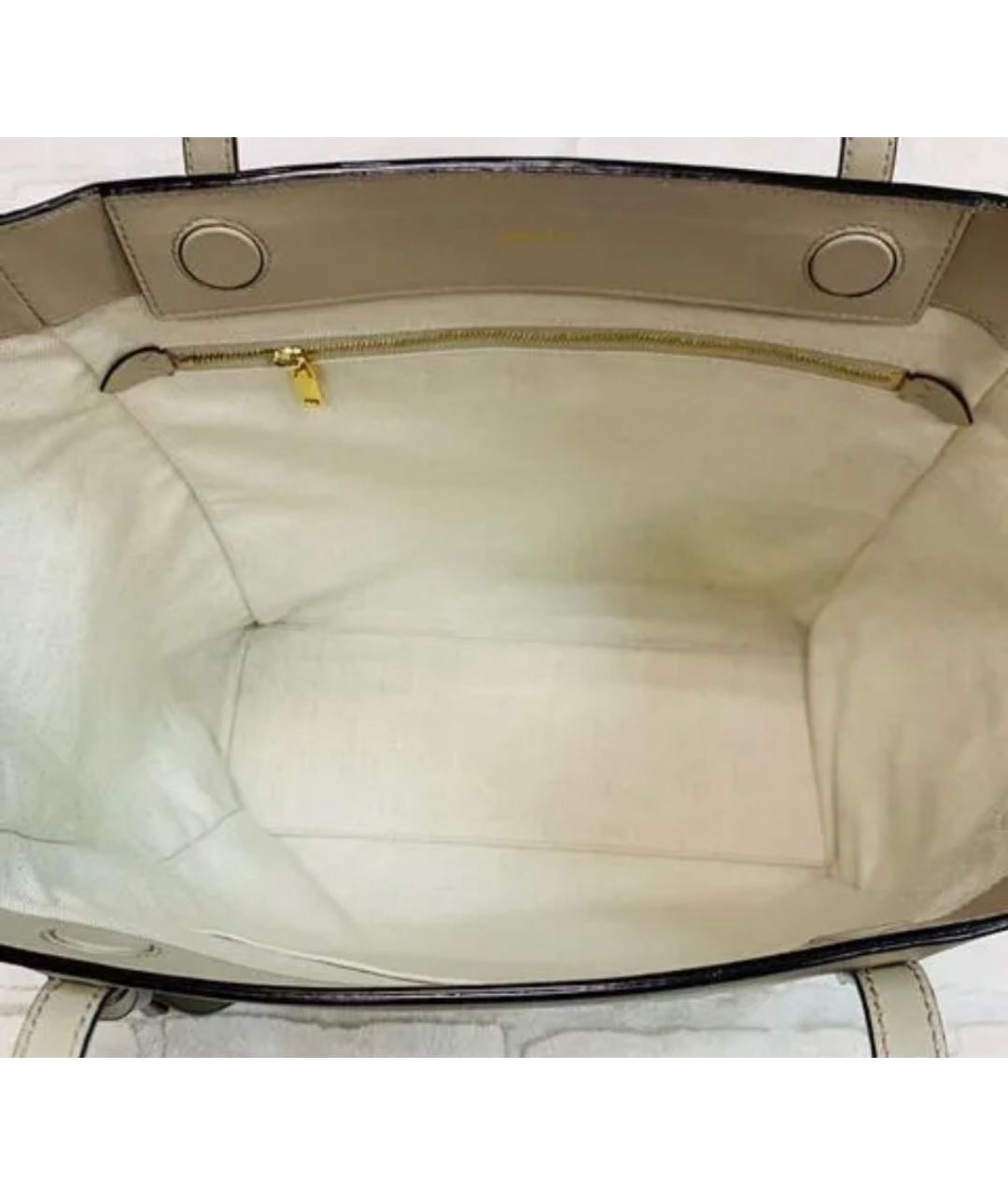 BALLY Бежевая кожаная сумка тоут, фото 6
