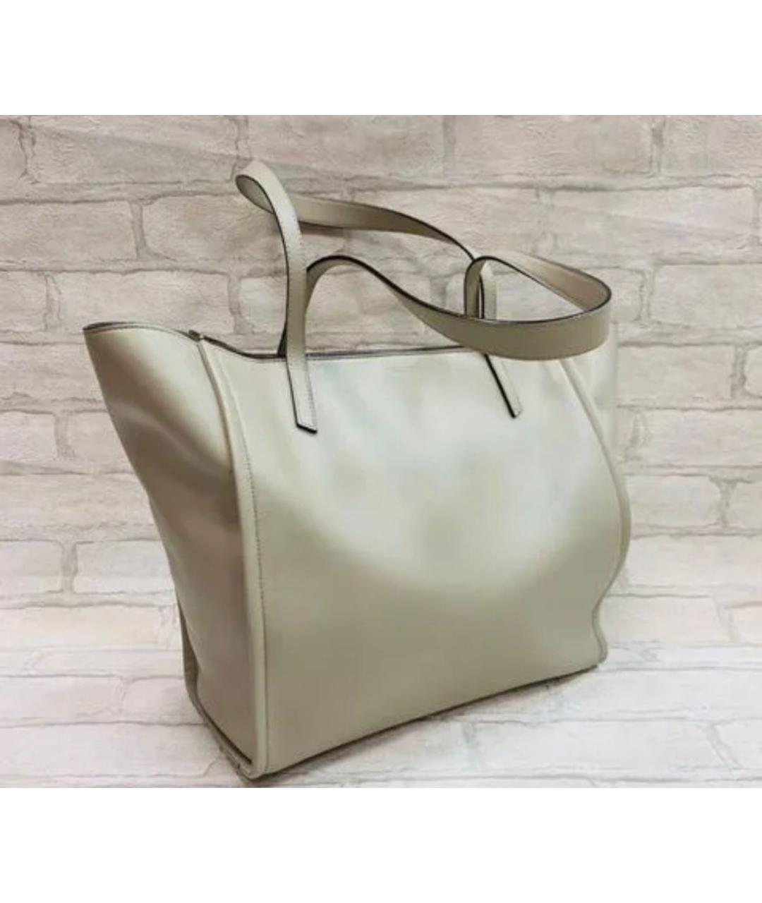 BALLY Бежевая кожаная сумка тоут, фото 2