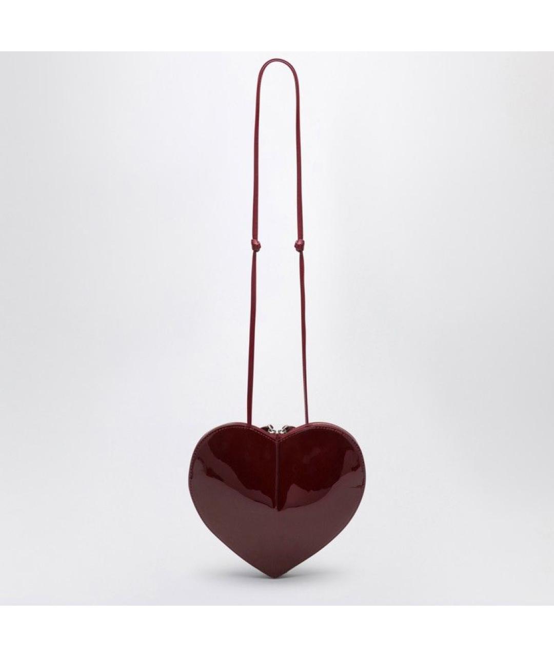 ALAIA Бордовая сумка через плечо из лакированной кожи, фото 2