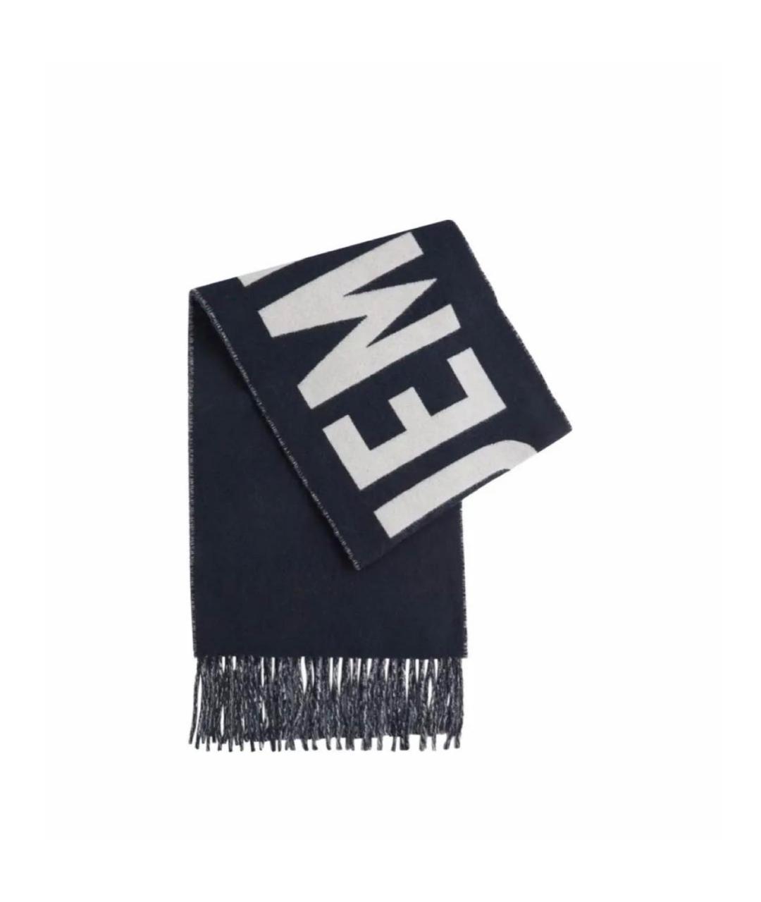 JACQUEMUS Темно-синий шерстяной шарф, фото 1