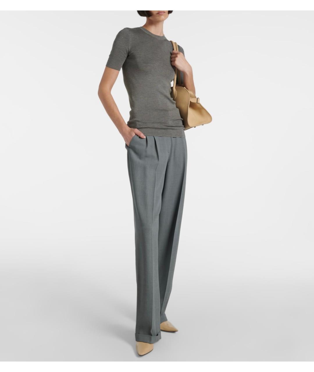 THE ROW Бежевые кожаные ботильоны, фото 6