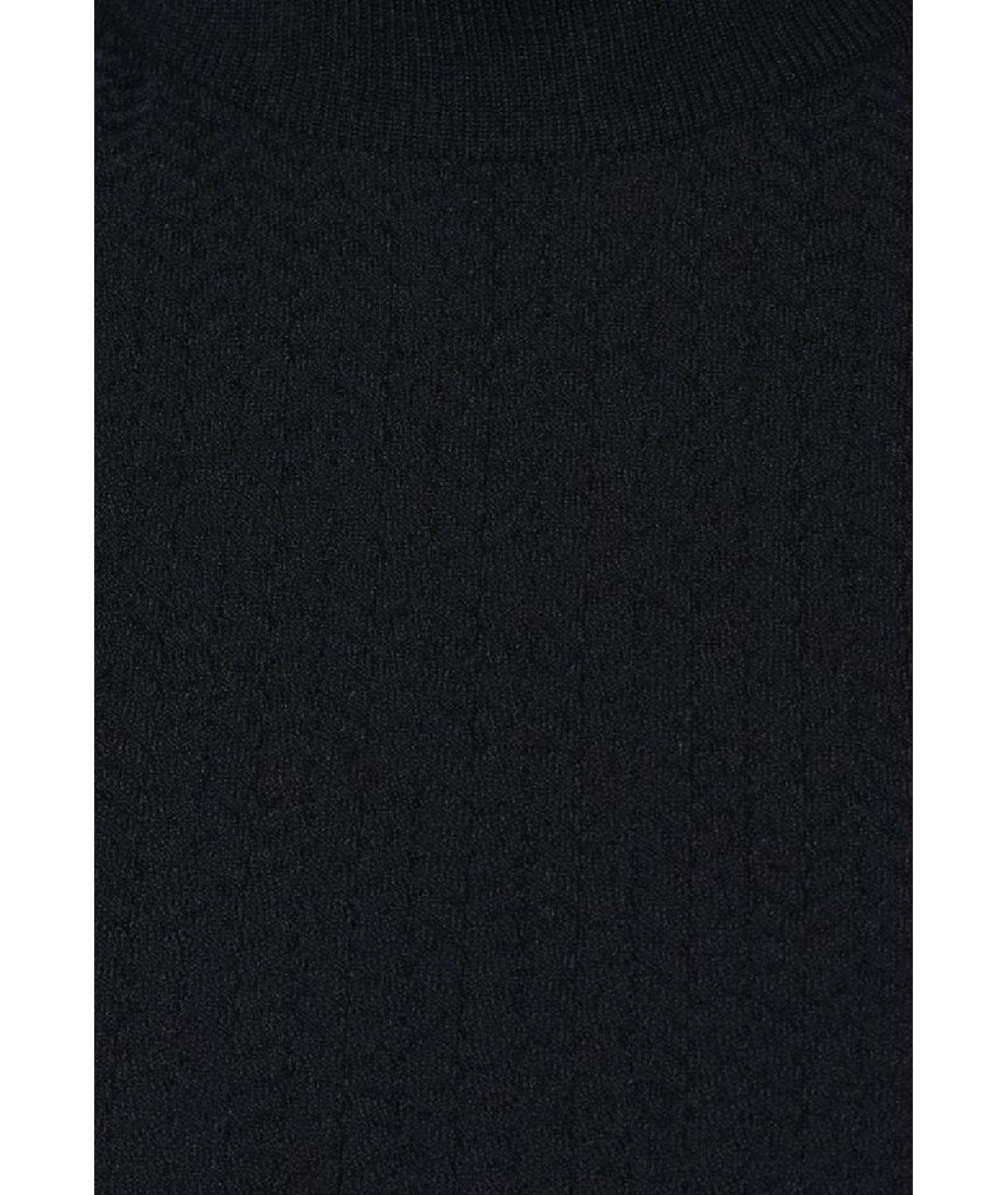 GIORGIO ARMANI Темно-синий шерстяной джемпер / свитер, фото 4