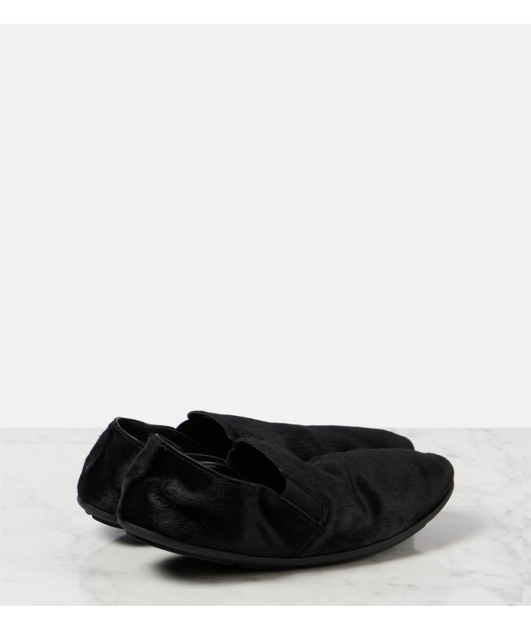 THE ROW Черные кожаные лоферы, фото 4