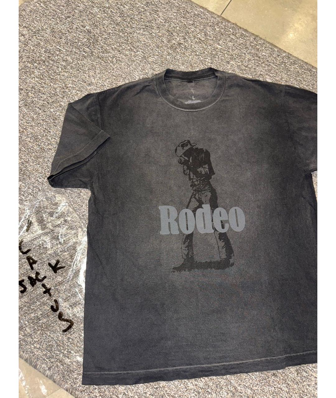 CACTUS JACK BY TRAVIS SCOTT Черная хлопковая футболка, фото 2