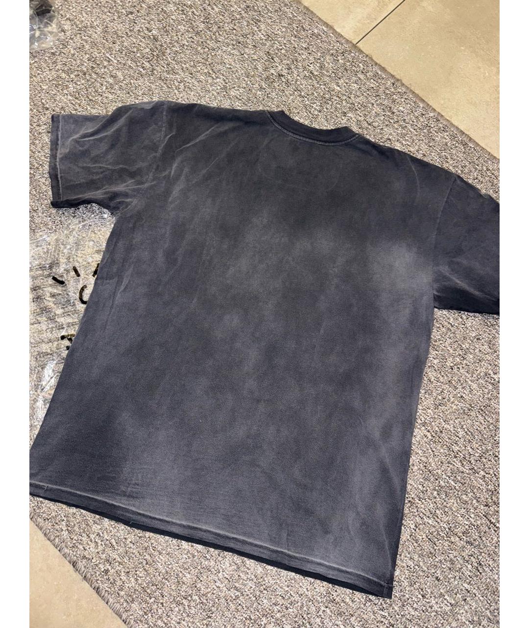 CACTUS JACK BY TRAVIS SCOTT Антрацитовая хлопковая футболка, фото 6