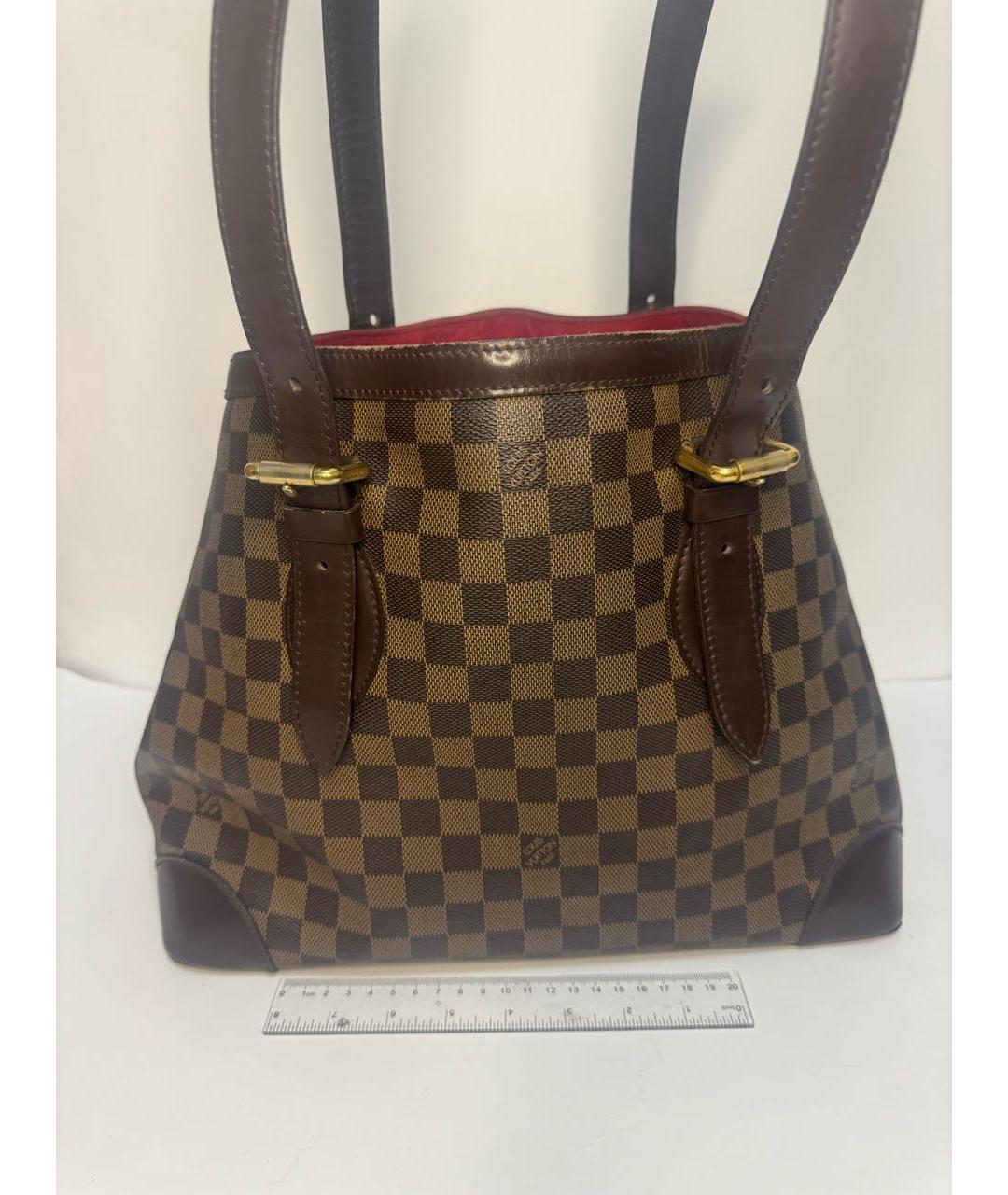 LOUIS VUITTON Коричневая сумка тоут, фото 3