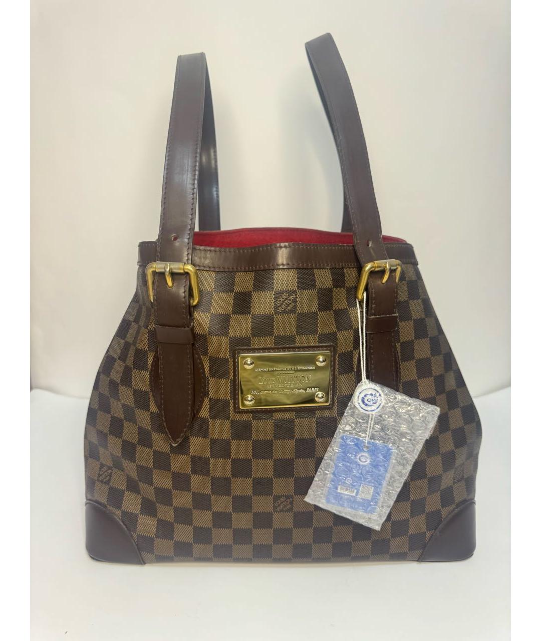 LOUIS VUITTON Коричневая сумка тоут, фото 9