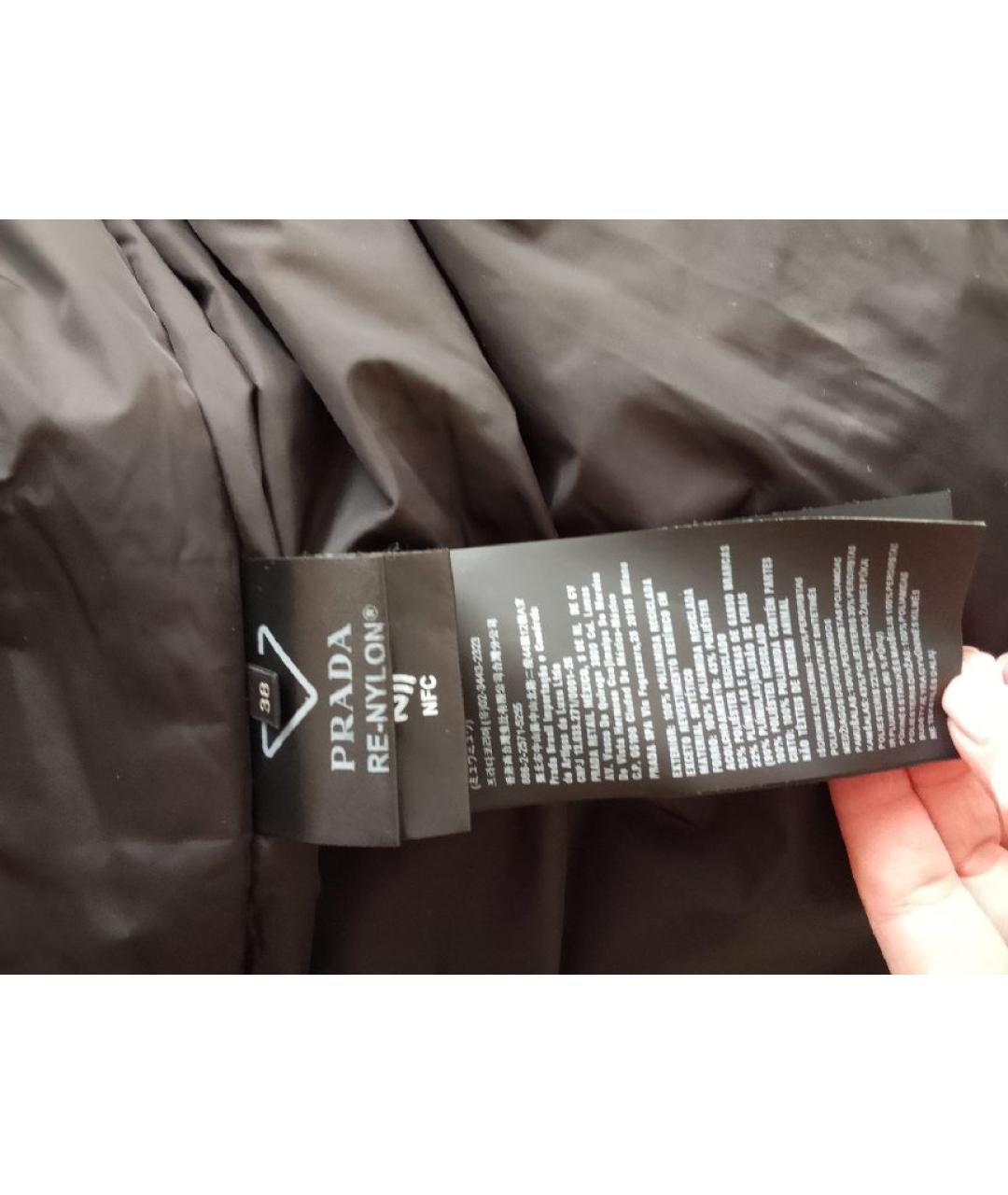 PRADA Черный пуховик, фото 3