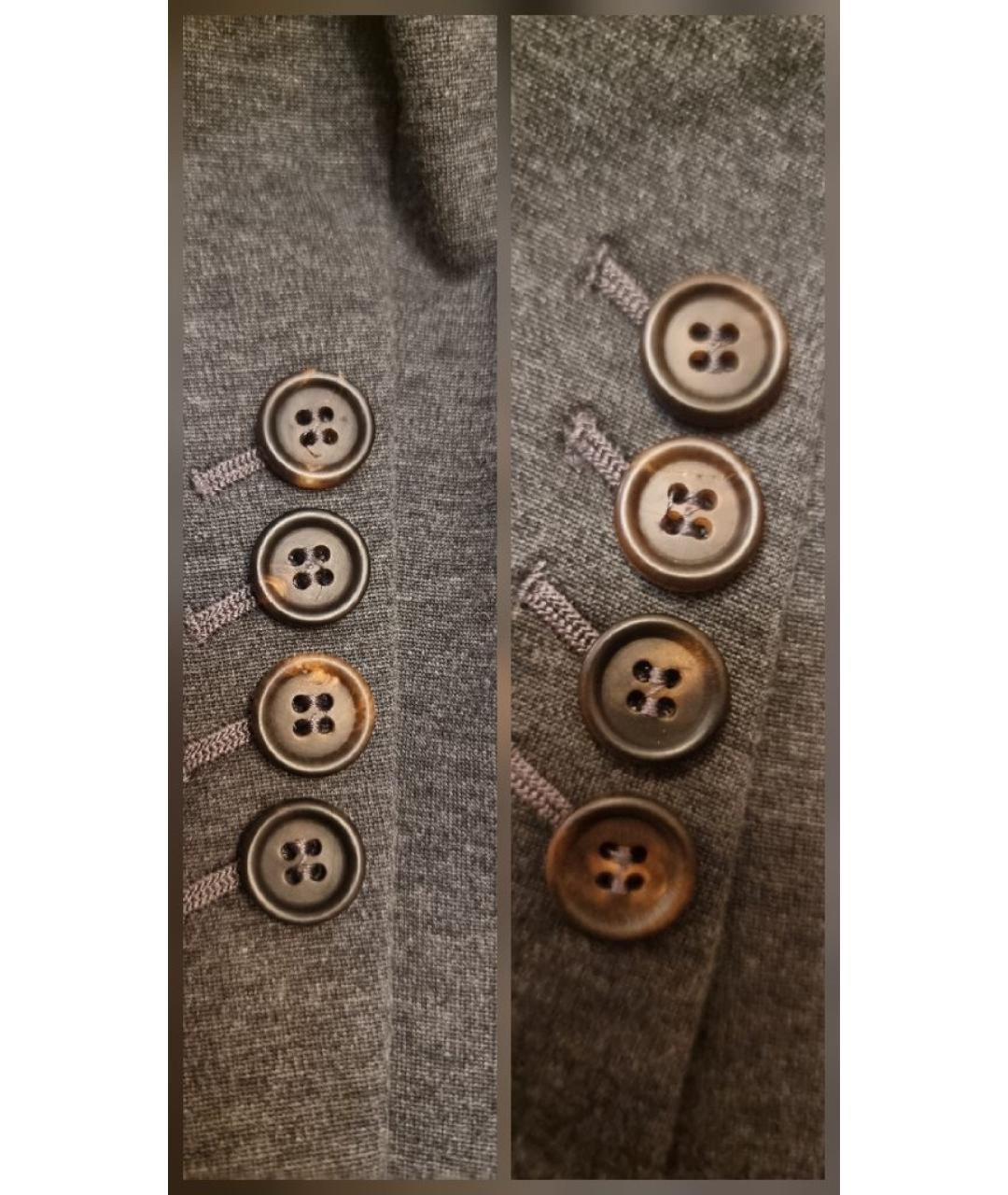 BRUNELLO CUCINELLI Серый хлопковый жакет/пиджак, фото 6