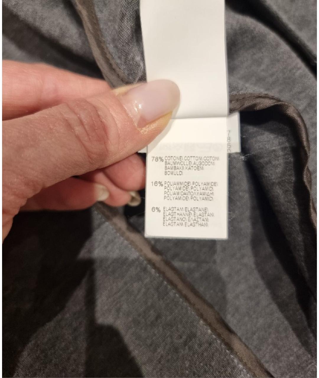 BRUNELLO CUCINELLI Серый хлопковый жакет/пиджак, фото 8