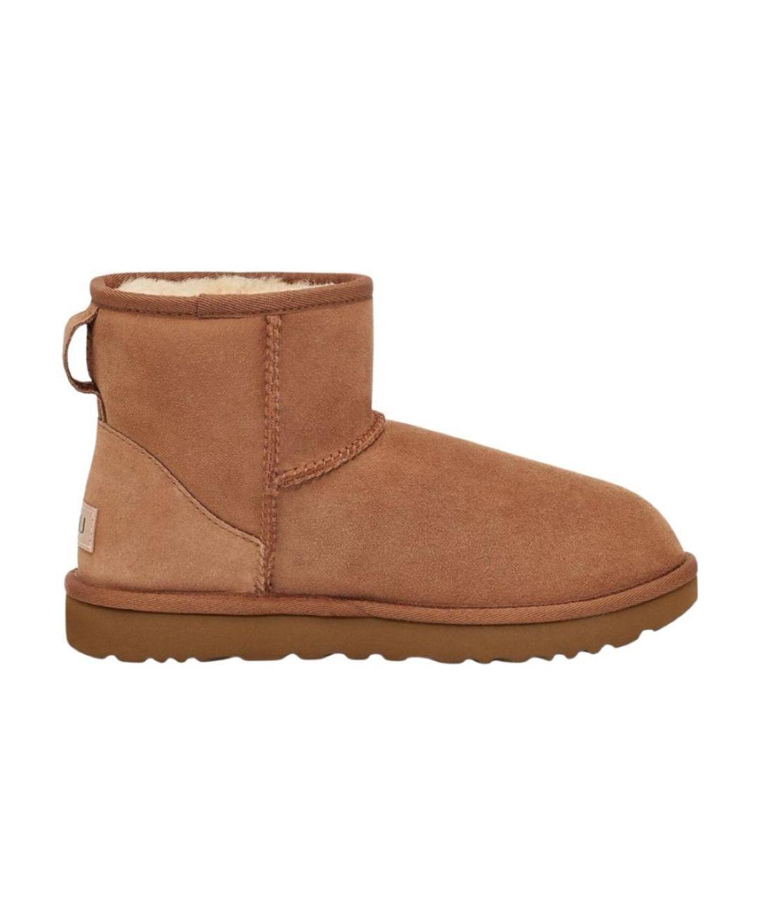 UGG AUSTRALIA Коричневые замшевые полусапоги, фото 5