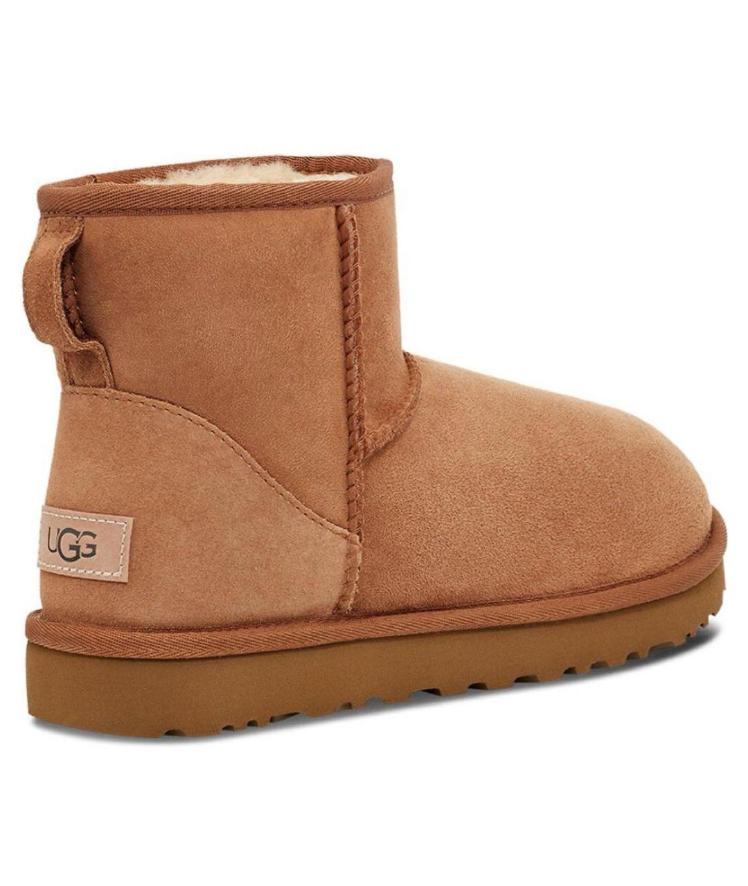 UGG AUSTRALIA Коричневые замшевые полусапоги, фото 4