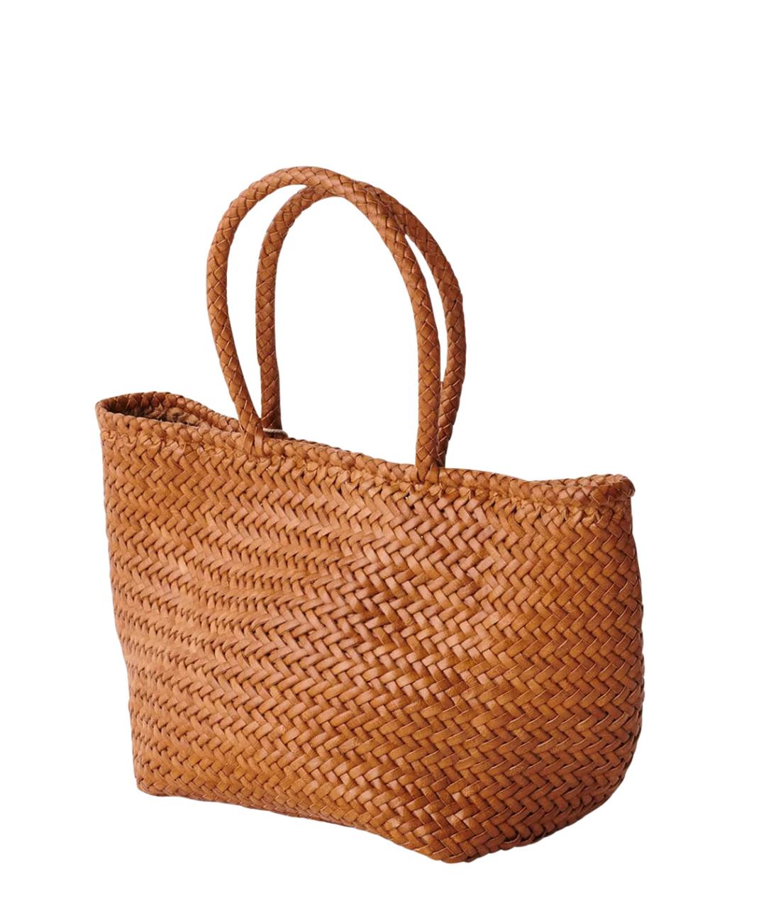 Dragon Diffusion Коричневая кожаная сумка тоут, фото 1