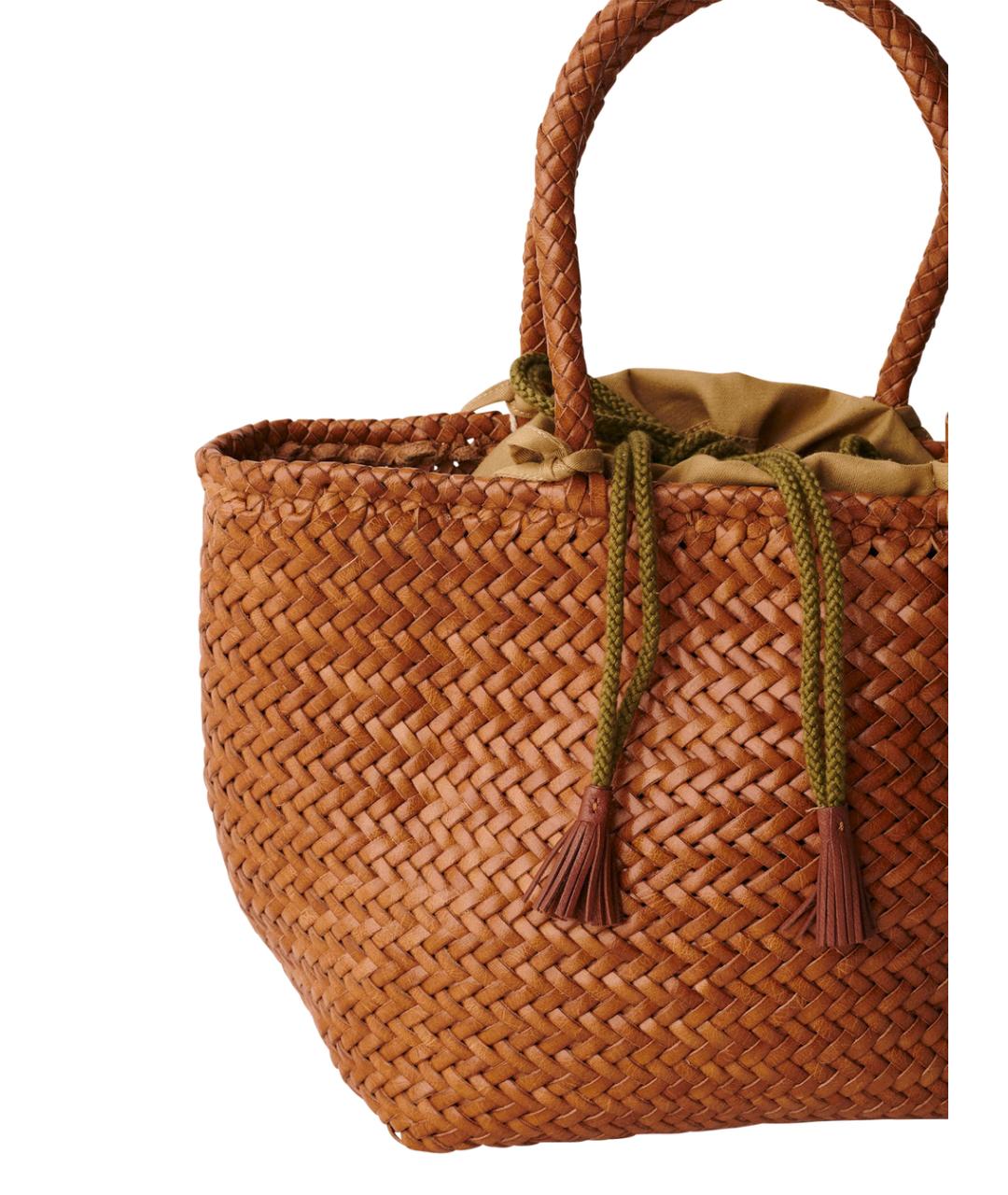 Dragon Diffusion Коричневая кожаная сумка тоут, фото 2