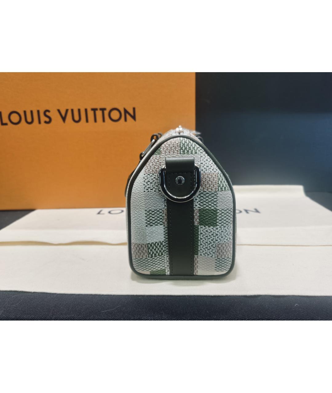 LOUIS VUITTON Зеленая сумка с короткими ручками, фото 3