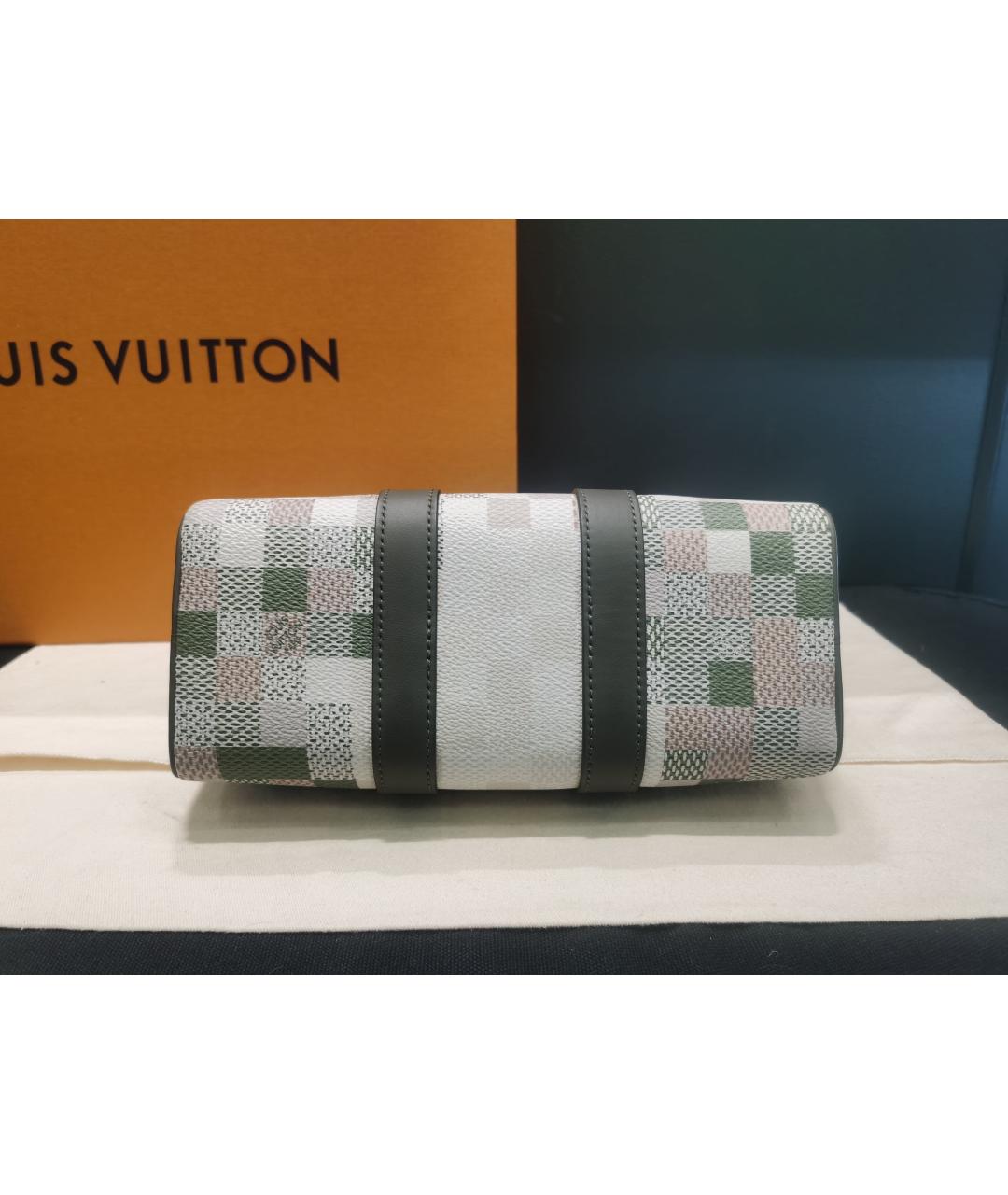 LOUIS VUITTON Зеленая сумка с короткими ручками, фото 5