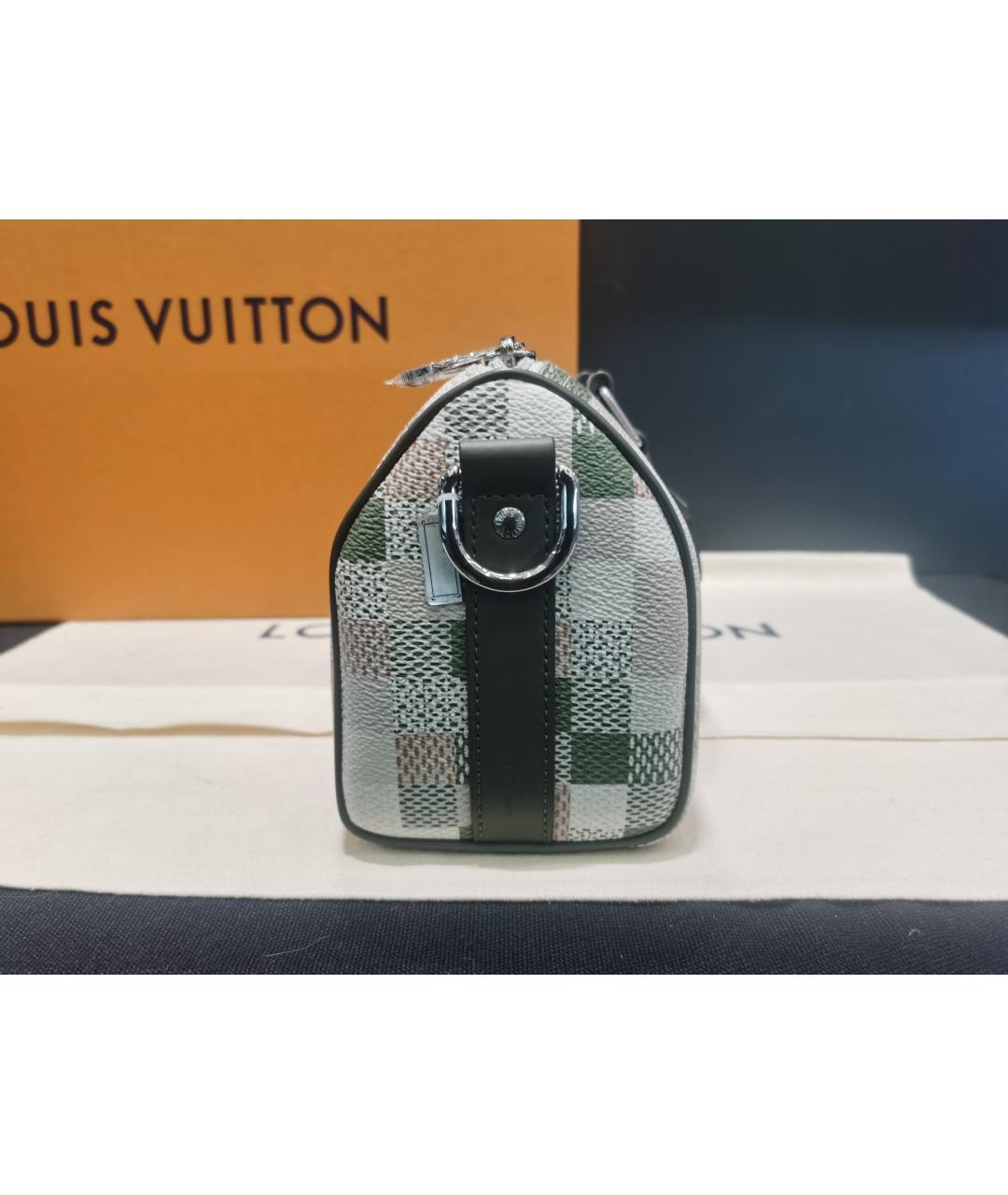 LOUIS VUITTON Зеленая сумка с короткими ручками, фото 4