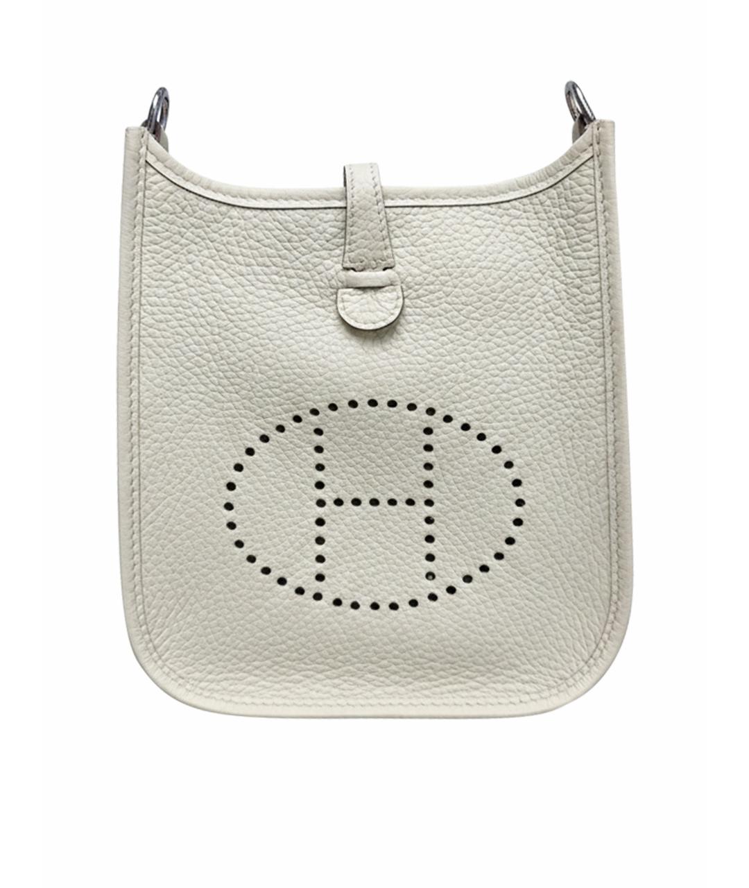 HERMES Бежевая кожаная сумка через плечо, фото 1