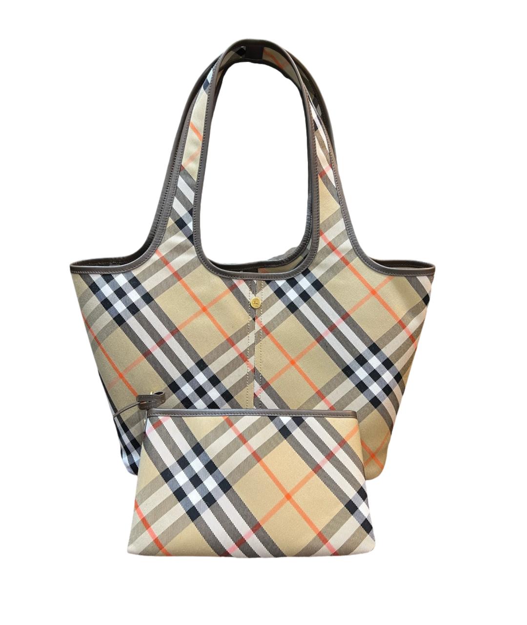 BURBERRY Коричневая сумка тоут, фото 1