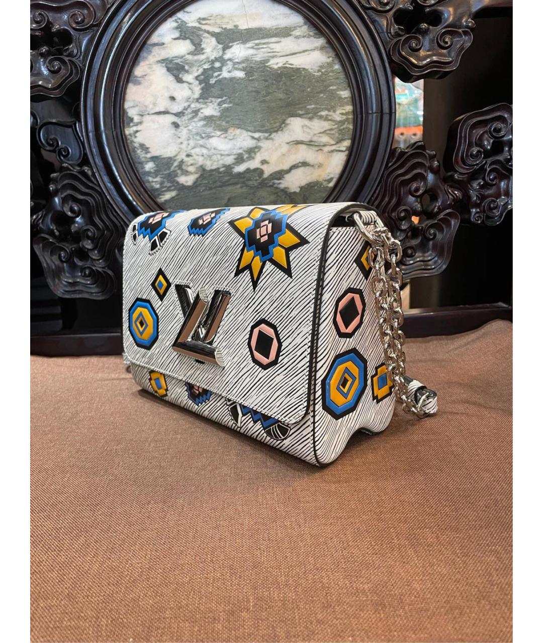 LOUIS VUITTON Серебряная кожаная сумка через плечо, фото 5