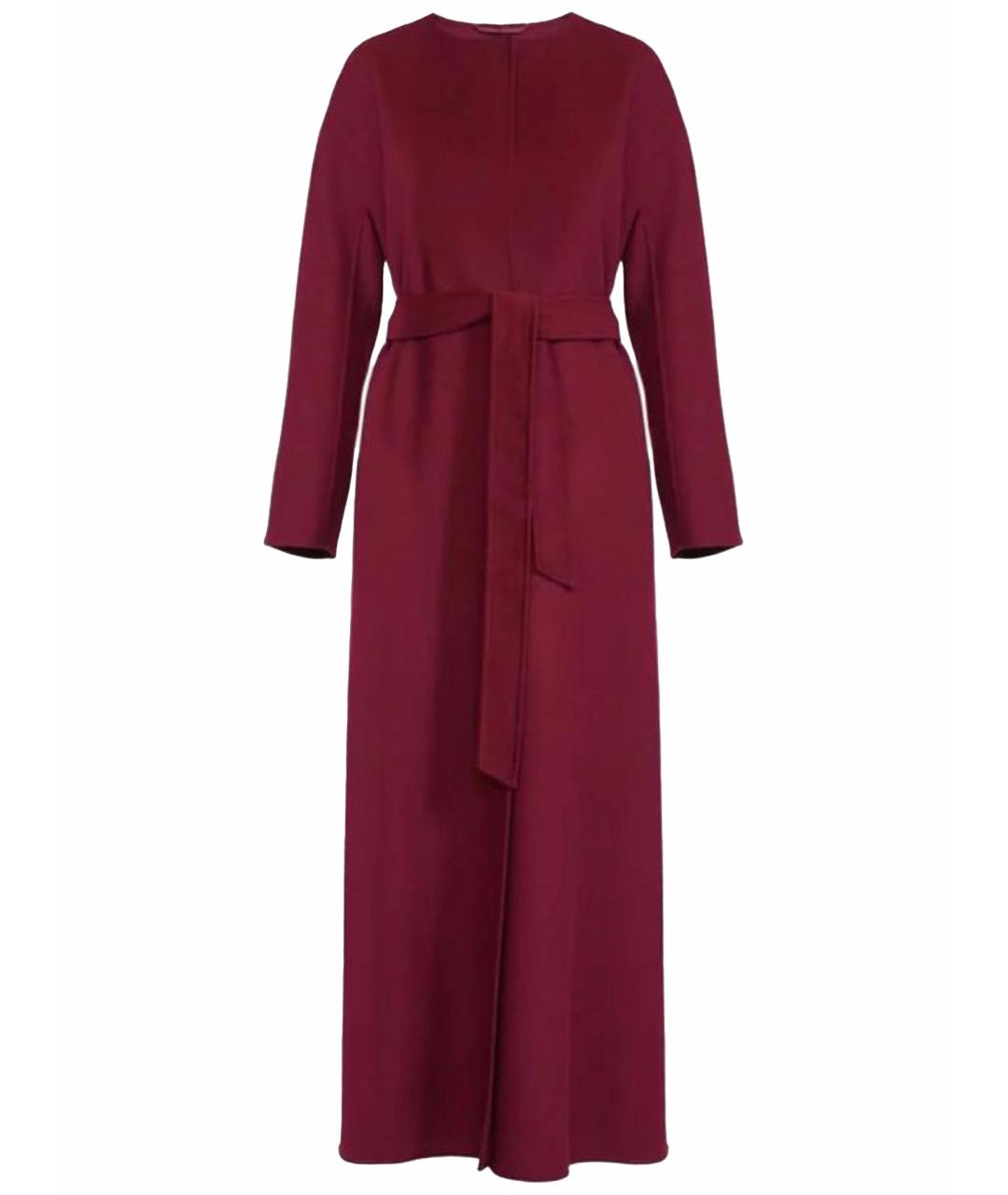 'S MAX MARA Бордовое шерстяное пальто, фото 1