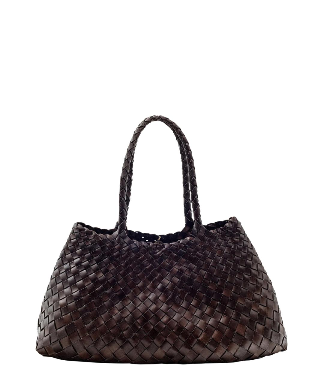 Dragon Diffusion Коричневая кожаная сумка тоут, фото 1