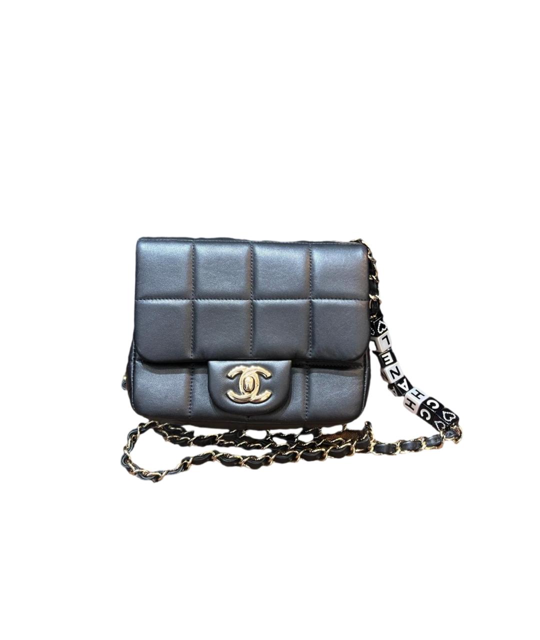 CHANEL Черная кожаная сумка через плечо, фото 1