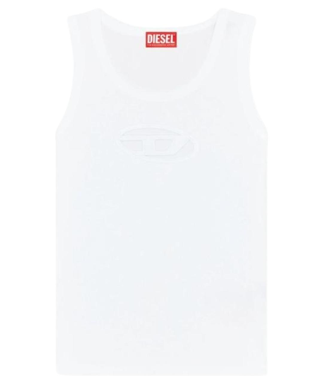 DIESEL Белая хлопковая майка, фото 1
