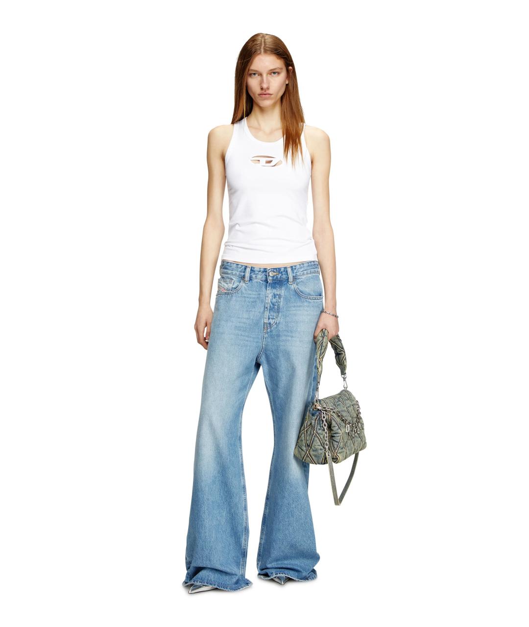 DIESEL Белая хлопковая майка, фото 4