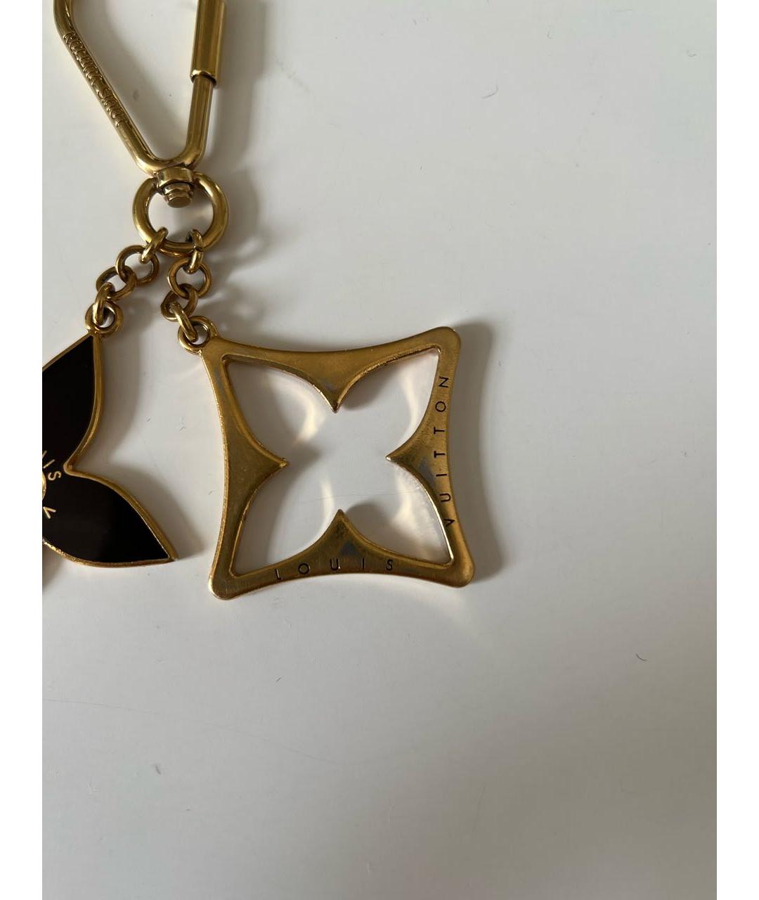 LOUIS VUITTON Золотой брелок, фото 2