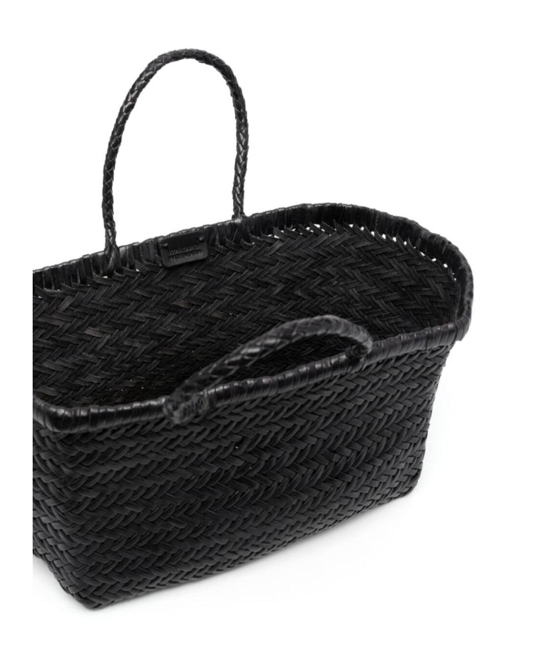 Dragon Diffusion Черная кожаная сумка тоут, фото 3