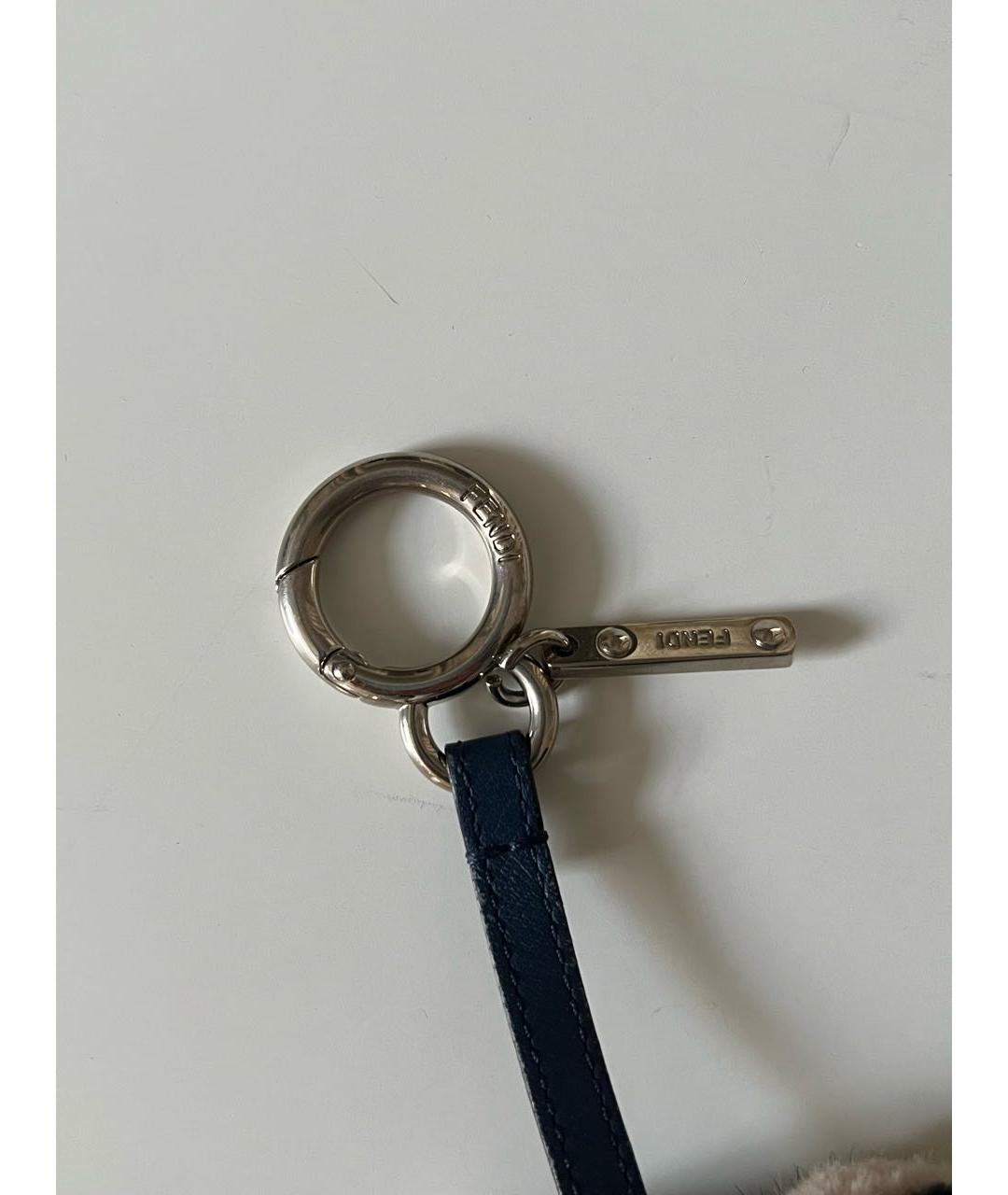 FENDI Бежевый брелок, фото 5