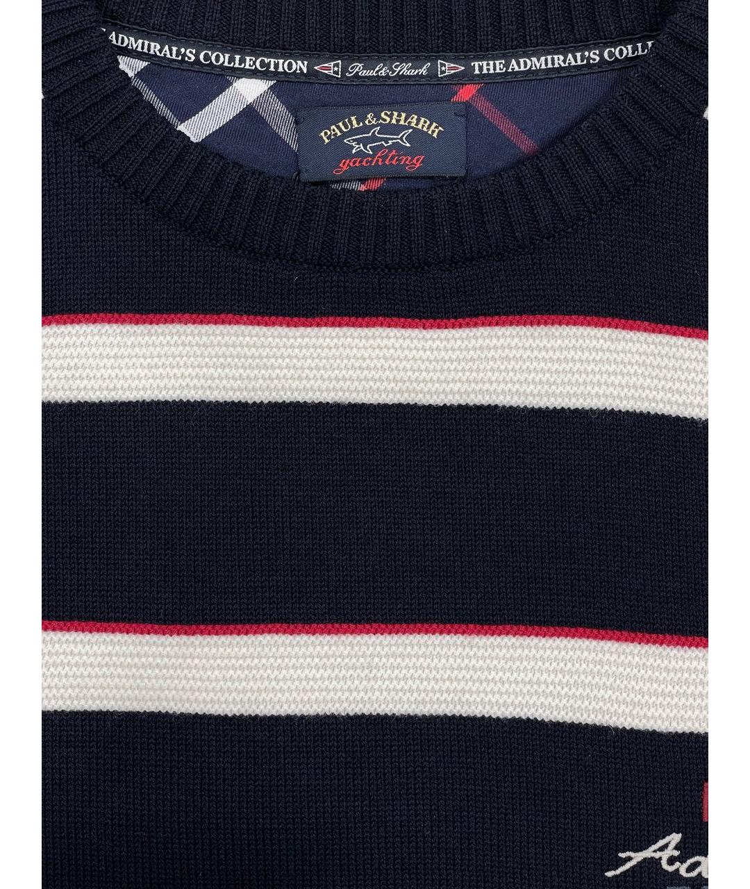 PAUL & SHARK Темно-синий шерстяной джемпер / свитер, фото 8